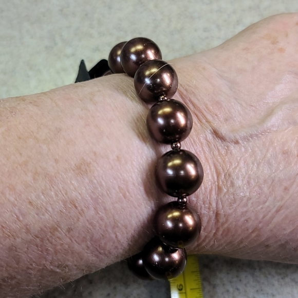 Bracelet Copper Beads. Stretch on / off - Picture 6 of 6